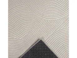 Tapete Rio sala estar antiderrapante arco, Creme, 80 x 300 cm
