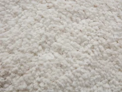Tapete shaggy de pelo comprido com bordas onduladas, 200 x 290 cm, Branco, NERIDA