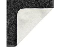 Tapete shaggy 80x150 cm antiderrapante cinzento-escuro PT638023