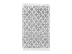 Tapete tecido à mão com design étnico 190x290 cm natural Colored Macrame