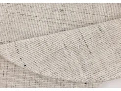 Tapete UNI às riscas em viscose e lã 190x190 cm bege Venus