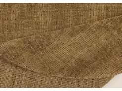 Tapete UNI às riscas em viscose e lã 120x120 cm ouro Venus