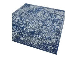 Tapete vintage - 200x290cm - azul marinho, branco - Nova Antique
