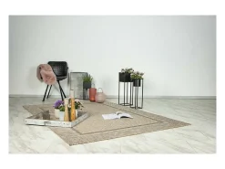 Tapete 150x80cm, design C503A na cor natural - Conforto e elegância para o seu interior.