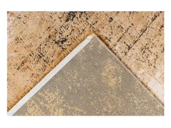 Tapete 170x120cm, design E409E na cor dourada - Conforto e elegância para o seu interior.