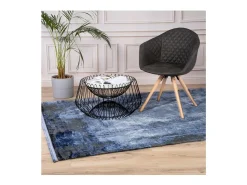 Tapete 290x200cm, design E409E na cor azul - Conforto e elegância para o seu interior