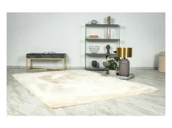 Tapete 170x120cm, design G008R na cor marfim - Conforto e elegância para o seu interior