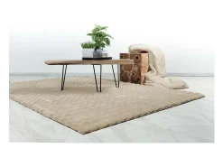 Tapete 150x80cm, design H008Y na cor bege - Conforto e elegância para o seu interior.