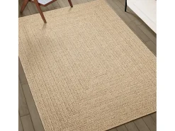 Tapete ZIZUR 140x200 cm aspeto de juta interior e exterior PT854879