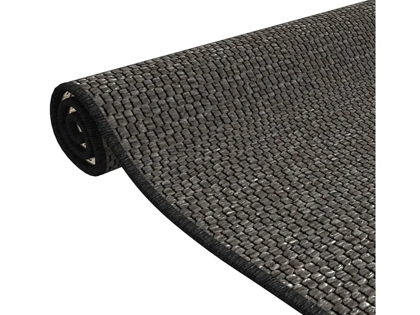 Tapete/passadeira 50x150 cm aspeto sisal antracite PT141859