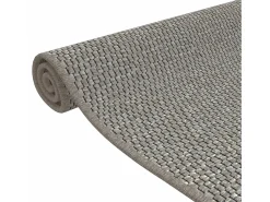 Tapete/passadeira 50x100 cm aspeto sisal prateado PT345518