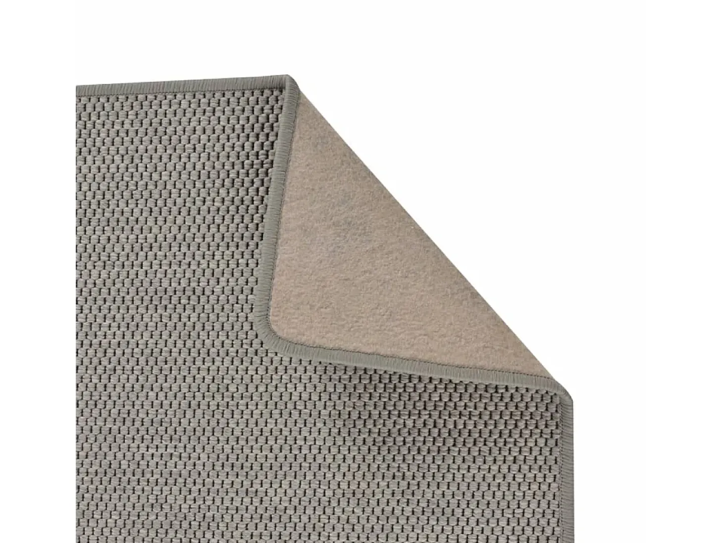 Tapete/passadeira 50x100 cm aspeto sisal prateado PT345518
