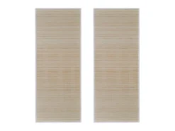 Tapetes retangulares de bambu natural 2 pcs 120x180 cm PT309194
