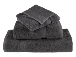 Toalhas banho premium SOLUND 4pcs 100x150cm 600gsm antracite PT717192