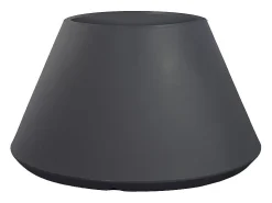 Vaso de resina para interior e exterior para plantas desenho redondo cônico d.60x35h Stromboli Antracite