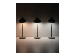 Zafferano AMELIE Candeeiro de mesa LED preto recarregável e regulável