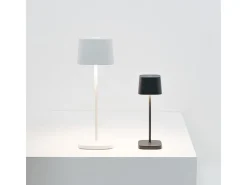 Zafferano OFELIA PRO MICRO Candeeiro de mesa LED Salvia recarregável e regulável