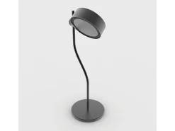 Zafferano SUPER O Candeeiro de mesa LED preto recarregável e regulável